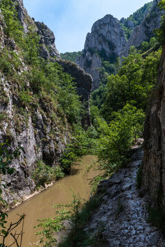 Natural Travel Landmark of Turda Gorge in Romania