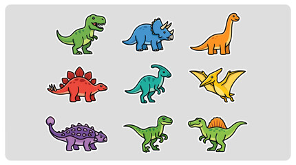 Cartoon dinosaur collection © Valee