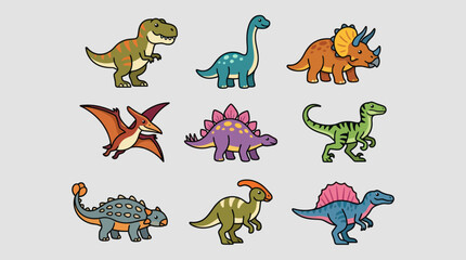 Cartoon dinosaur collection © Valee