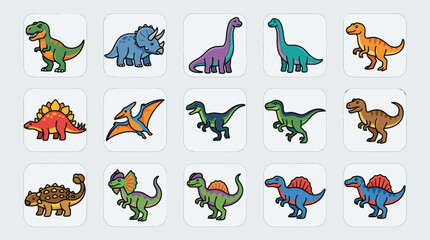 Cartoon dinosaur collection © Valee