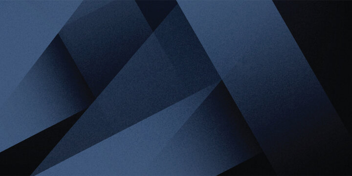 Modern black dark blue white abstract background. Minimal. Color gradient. Web banner. Geometric shape. 3d effect. Lines stripes triangles. Design. Futuristic. Metal metallic effect. Luxury. Premium.