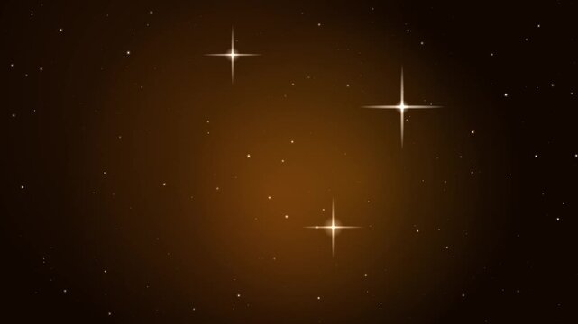 Stars and nebula in warm toned space, starfield motion background seamless loop 4K