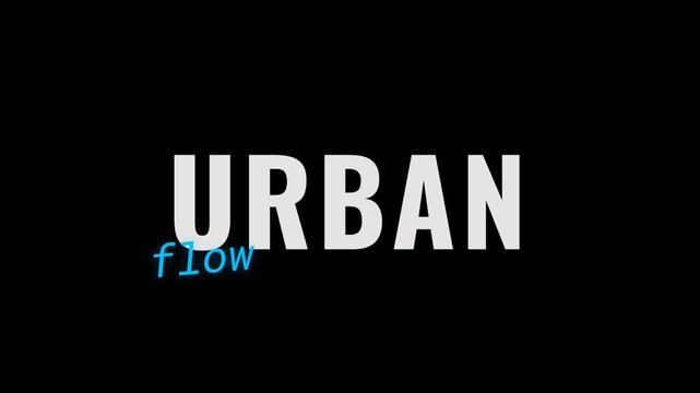 Urban flow city typography intro for street style vlogs
