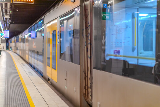 7 July 2026 Wynyard Subway Train Station in Sydney CBD Central Business District NSW Australia
