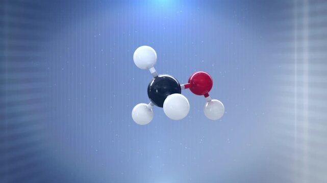 3D Molecule(Methanol), Looping