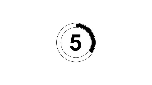 0 to 15 Digital Number Count Up Animation on White Background, Clean Timer for Presentation, Broadcast, Motion Graphic, and Video Intro.