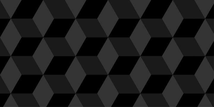 Futuristic hexagon pattern vector cube design. Cubic concept design abstract technology background.