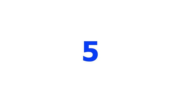 0 to 25 Countdown Timer Animation, Circular Number Count Up on White Background for Presentation, Broadcast, Event, and Video Intro.
