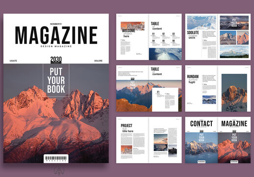 Photo Book Magazine Layout