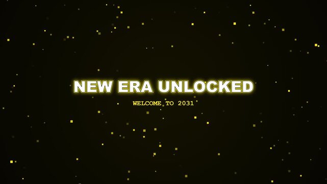 New era unlocked welcome to 2031 loading bar animation