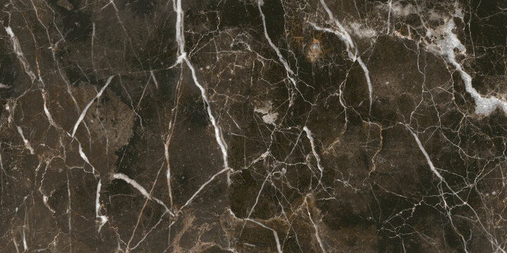 Dark color marble texture, emperador marble surface background.Brown marble background	