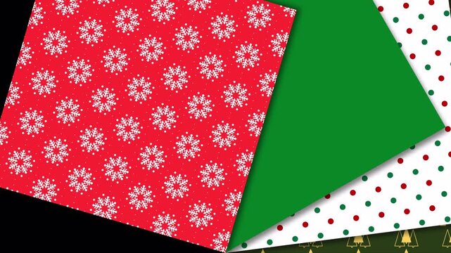 Christmas and New Year Reversible Flip Transition with Alpha Channel, 4K