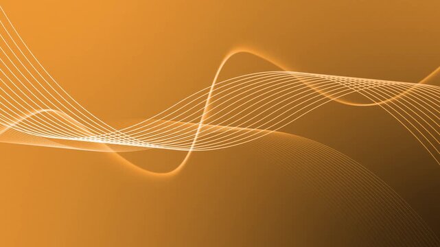 Elegant flowing lines forming overlapping sine-wave ribbons animation