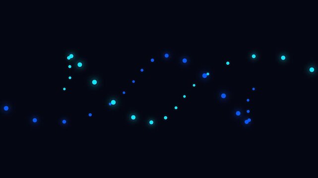 Blue and Teal DNA Helix Animation - Medical Science Motion Graphic