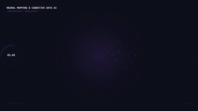 Abstract Neural Network Motion Graphic with Medical Data Visualization