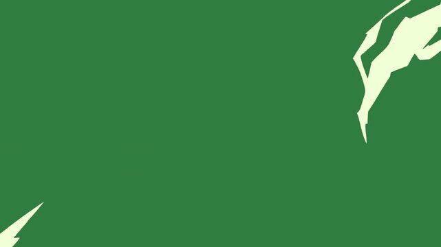 White star on it and flag globe screen an image of broken hole isolated on green screen background