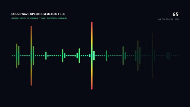 Abstract Soundwave Spectrum Animation - Digital Audio Visualizer