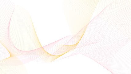 Fototapeta premium Clean abstract flowing wave line composition for corporate banners. Futuristic digital wave line network for tech data visualization