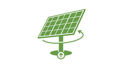 Solar Tracker Icon - Solar Panel Tracking System Vector © Hidayat