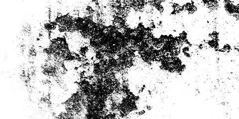 Fototapeta premium Black and white Dust overlay distress grungy effect paint, dirt overlay or screen effect white dust and scratches on a black background. Old, textured black grunge pattern design with an ink splash. 