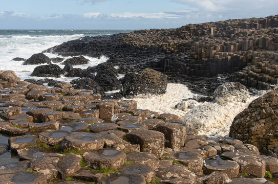 Rock Formations at Giant's Causeway