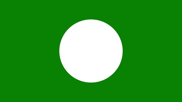 Animated circle shape transition overlay on green screen, perfect for creative video masking and professional motion graphics projects