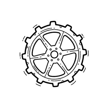Detailed Gear Wheel Mechanical Engineering Design.