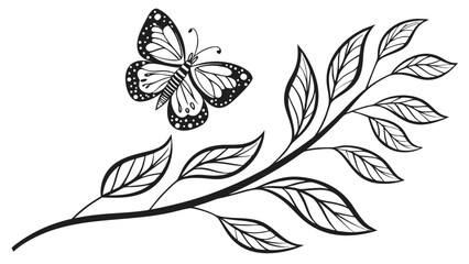 Fototapeta premium Minimal leaf logo design featuring modern aesthetics, natural beauty, and timeless brand recognition.