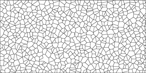 Obraz premium Broken Glass Quartz natural fragment Cement kitchen decor. White abstract Voronoi diagram retro tiles pattern broken glass geometric shapes. Broken Glass/Quartz glass fragment for Website Background 