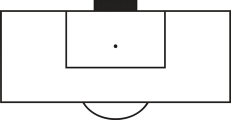 Soccer Penalty Area Vector Illustration © ditorama