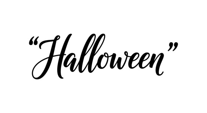 Elegant Halloween Quote in Stylish Script Font.