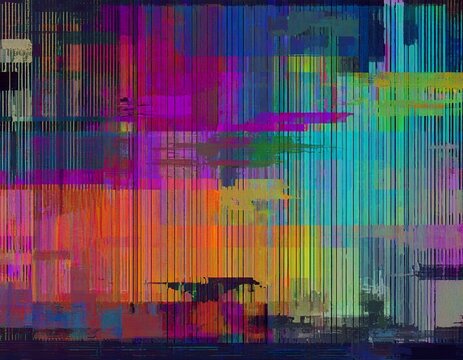 test screen glitch texture