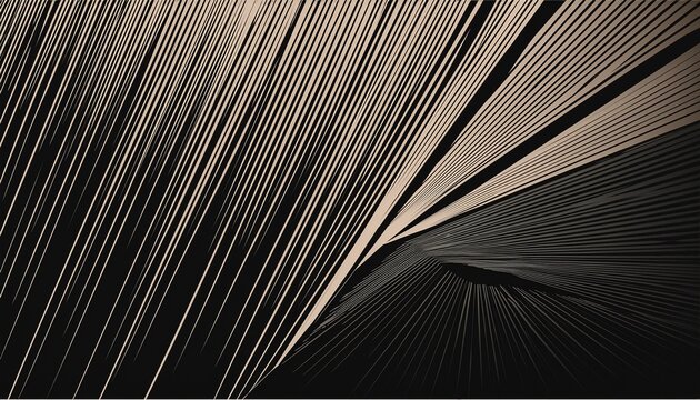 lines dynamically descend and diverge a break or crack geometric pattern symmetry multiple stripes of varying thickness for a brochure poster cover card presentation or banner