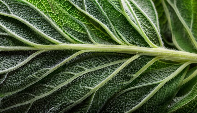 close up a herb sage leaf abstract texture background