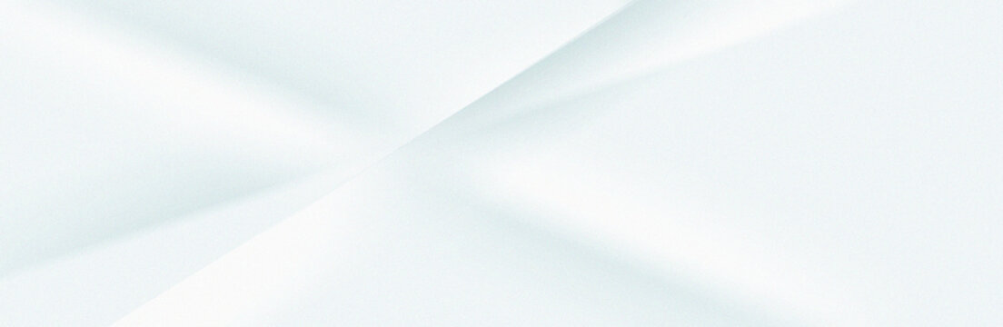 Abstract White Silver Satin Fabric Gradient Background with Soft Diagonal Fold