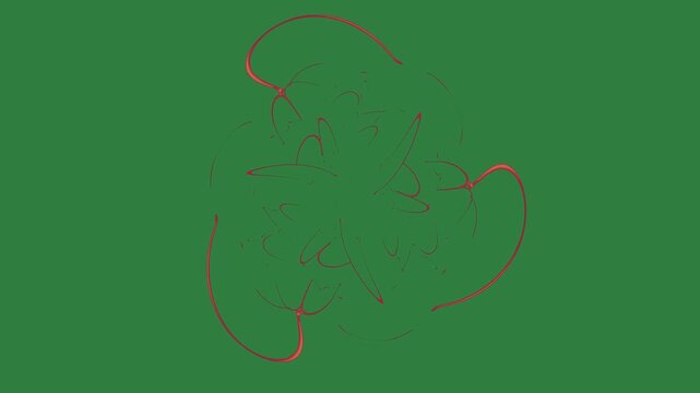 An orange star on it bunch of yellow flowers drawing elephant computer image face red flower isolated on green screen background