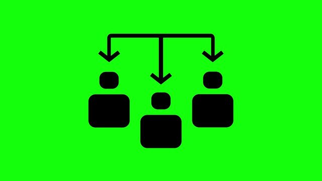 Animated Direct Referral Network Marketing Icon With Greenscreen Background | Network Marketing | Multi-Level Marketing (MLM)