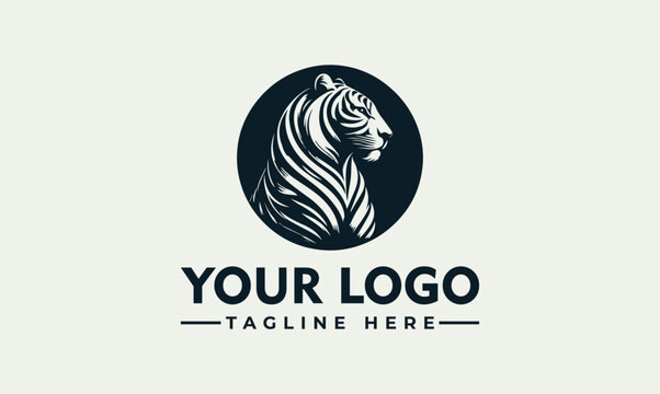 Modern tiger head vector logo illustration for corporate branding and identity