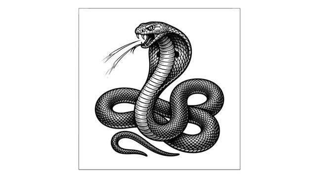 Snake Coiled Venomous Reptile.