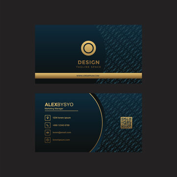 Business card template with simple modern design 