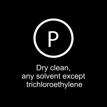 Dry clean, any solvent except trichloroethylene vector