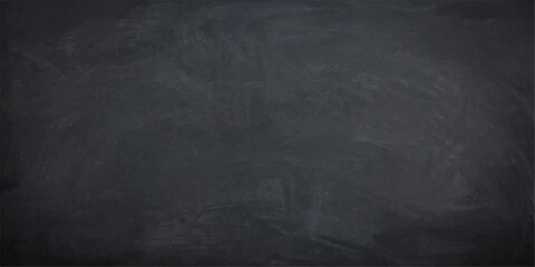 Blank blackboard surface with chalk smudges for educational or creative backgrounds Vector Illustration © Anamika