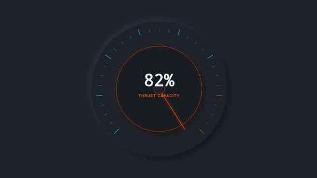 Animated of Cyberpunk Car Speedometer Look