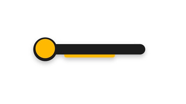 Modern Black and Yellow Lower Third Graphic for Video with Bold Contrast Colors and Professional Layout, Space for Titles and Information, Suitable for News, Sports and Broadcast Use