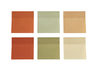 Fototapeta premium Four colorful flat square buttons in a grid layout
