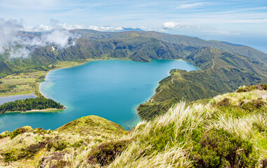 vue sur le lac de feu Açores Portugal © christine