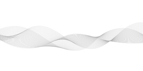 Fototapeta premium Abstract Gray and Blue Wave Lines Background with Flowing Curves Modern Technology Texture Vector Illustration 3D Wallpaper Design Pattern Backdrop