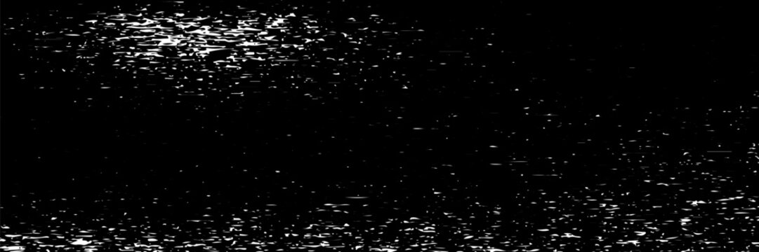 Black and white TV Static noise texture background. Broken television signal screen concept. Random rippled video tape overlay. Glitch vhs pixel wallpaper. Vector image interference backdrop effect