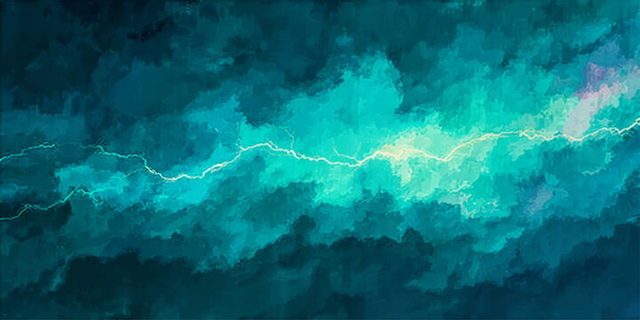 Abstract Blue Sky Background with Glowing Stars Cloud Texture Atmospheric Light and Dreamy Space Ocean Inspired Design