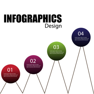 Beautiful and Professional five point laddar Infographic 